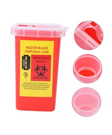 Frcolor Razor Blade Disposal Container - Portable Sharp Waste Box for Safe Blade Disposal (15.4x9.5cm) - Buy Internationally - Buy Online on GoSupps.com