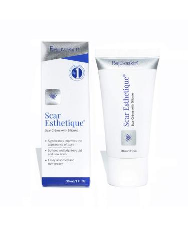 Rejuvaskin Esthetique Scar Cream with Silicone  23 Effective Ingredients  Improves New and Old Scars  30 ml