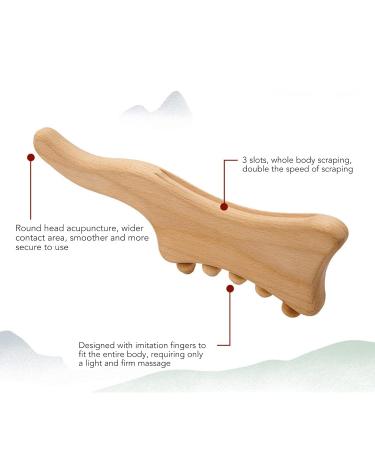Wood Gua Sha Tool for Massage | Angrek Drainage Device for Muscle Relief & Relaxation - Buy Online on GoSupps.com