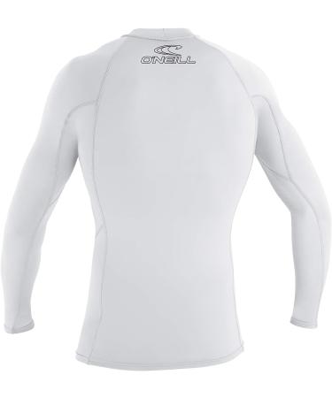 O'Neill Youth Basic Skins UPF 50+ Long Sleeve Rash Guard 8 White - Protective Swimwear for Kids - Buy Online on GoSupps.com