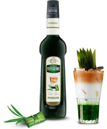 Pandan Syrup Mathieu Teisseire for drinks cocktails mocktails soft drinks lemonades milkshakes smoothies bottle of 70c - Buy Online on GoSupps.com