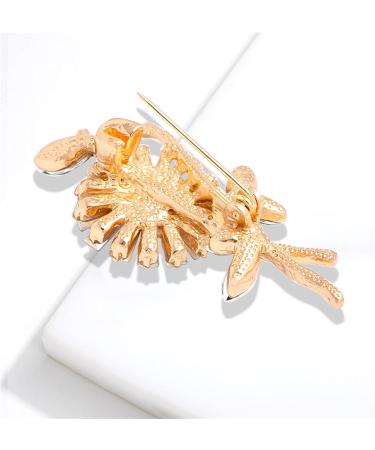 Pin Jewelry Gifts for Women Ladies Fashion Accessories Rhinestone Sunflower Brooch Pin Party Brooch Cardigan Jacket Coat Brooch Brooches & Pins - Buy Online on GoSupps.com