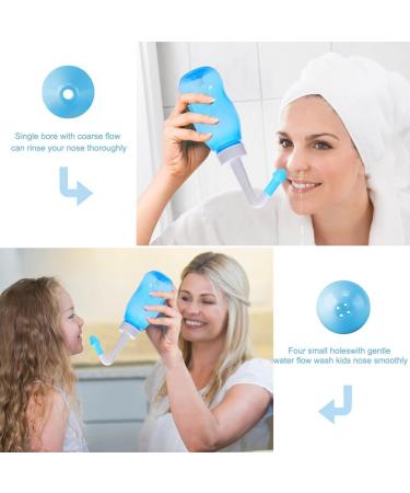 Linxiu Neti Pot | Sinus Rinse & Nasal Wash Bottle - 300 ML for Adults & Kids | Effective Nasal Irrigation Cleaner - Buy Online on GoSupps.com