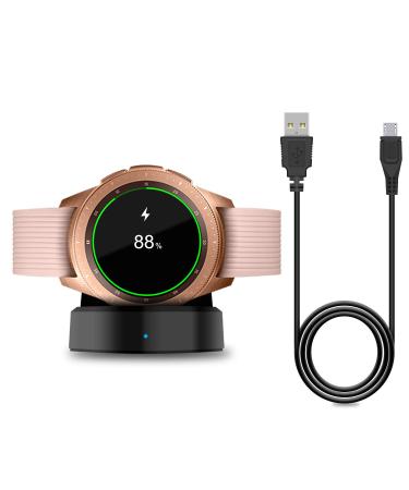Charger Compatible with Samsung Galaxy Watch 42mm/46mm, Upgraded Charging Cradle Dock for Samsung Galaxy Watch SM-R800/R810/R815 Smart Watch Charger (Not for Active), Black - Buy Online on GoSupps.com