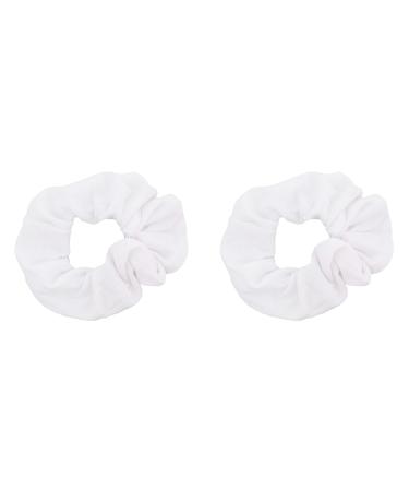 Motique Accessories Hair Ties White Pack of 2
