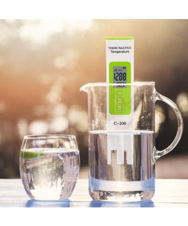 Buy C-100 5 in 1 Salinity Tester - Multifunctional Water Quality Tester for Seawater | Backlight Feature | International Shipping Available - Buy Online on GoSupps.com