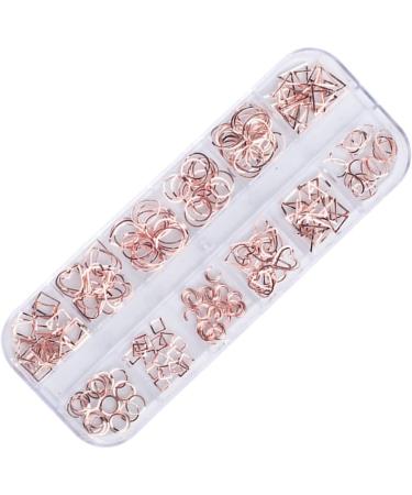 2 Boxes nail tools nail accessories manicure tools nail art decoration nail decorations for nail art rose gold decorations nail art ornaments manicure decoration boxed 3d rivet - Buy Online on GoSupps.com