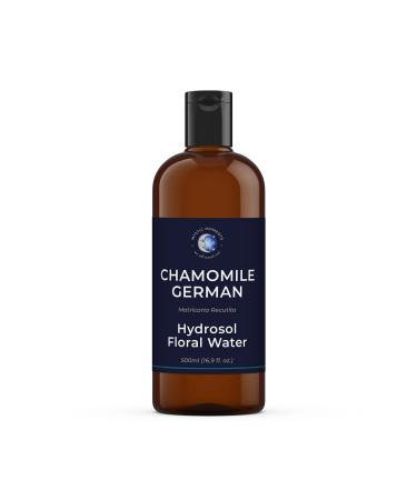 Mystic Moments | German Chamomile Natural Hydrosol Floral Water 500ml | Perfect for Skin Face Body & Homemade Beauty Products Vegan GMO Free