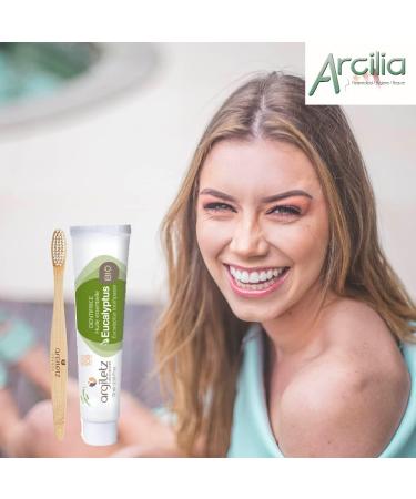 ARCILIA - DUO ORGANIC EUCALYPTUS* TOOTHPASTE + ARGILETZ ECOLOGICAL BAMBOO TOOTHBRUSH - Buy Online on GoSupps.com