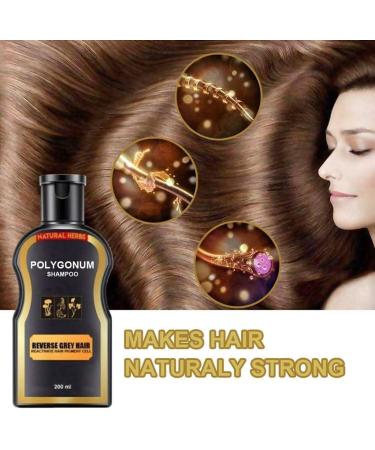  None Brand Natural Darkening Shampoo for Reverse Gray & White Hair Volumizing & Moisturizing Nourish Organic Hair Darkening Shampoo Bar for All Hair Types (200ML) - Buy Online on GoSupps.com