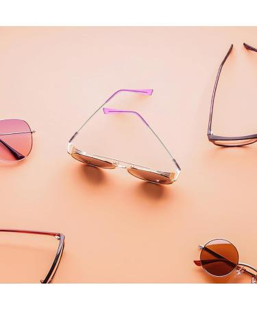 Lurrose Metal Glasses Repair Set - Fix Broken Eyewear with Universal Rubber Ear Grips & Violet Sunglasses - Buy Online on GoSupps.com