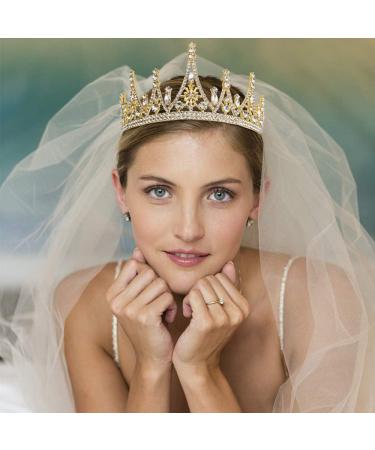 NODG Gold Tiara for Women - Rhinestone Party Headband for Halloween, Cosplay, Prom & Christmas - Buy Online on GoSupps.com