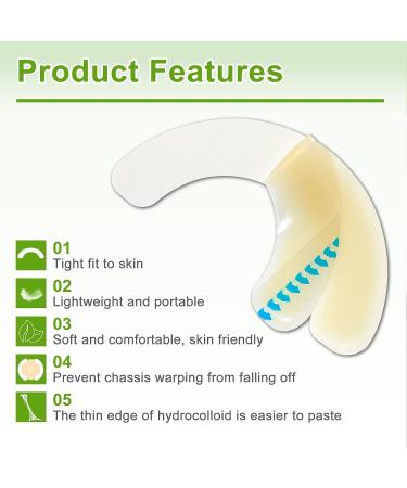 Carbou 20 Pcs Elastic Ostomy Barrier Strips - Medical Grade, Waterproof & Leakproof Skin Adhesive Tape for Colostomy Stoma Bags - Buy Online on GoSupps.com