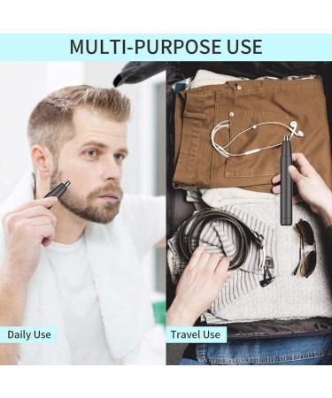 Premium Stainless Steel Ear & Nose Hair Trimmer Clippers | Painless Hair Removal for Men & Women - Buy Online on GoSupps.com