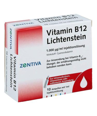 Vitamin B12 Lichtenstein 1000 g/ml injection solution 10 ampoules