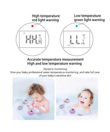 Whale Shaped Baby Bath Thermometer with Silent Alarm - Safe Water Temperature for Kids - Buy Online on GoSupps.com