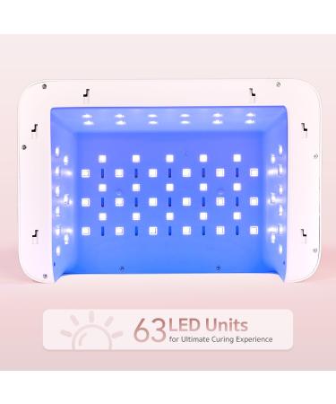 GAOY Professional Nail Curing Lamp - Mega UV LED Light for Salon Gel Nails with Arm Rest Retractable Tray 5 Timers & Infrared Sensor - Buy Online on GoSupps.com