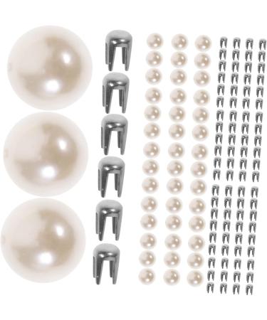 STOBOK 300 Sets Pearl Claw Nails Tiara DIY Head-Dress Rivet DIY Rivets Decor Round Pearl Rivets Bags Manual - Buy Online on GoSupps.com
