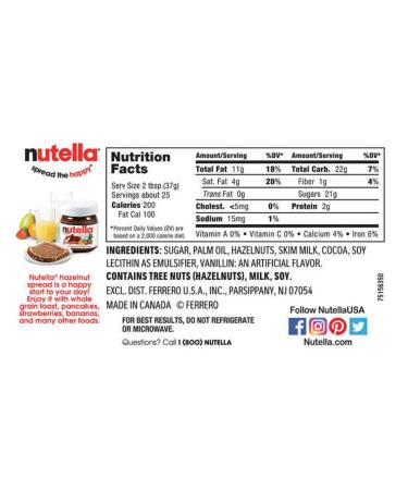 Nutella Hazelnut Spread Twin Pack - 26.5 oz (2 Pack) | 1.65 lb - Buy Online on GoSupps.com