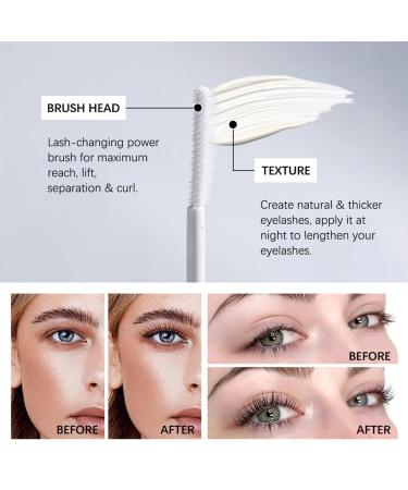 WALULAN Waterproof Lash Primer Mascara - Clear White | Natural Defining Formula for Volume and Length - Buy Online on GoSupps.com