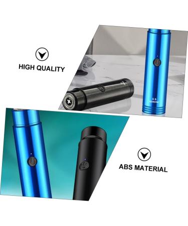 Angoily Electric Shaver for Men - Portable Hair Remover | Ideal Birthday Gift | 10.6x2.6cm Blue - Buy Online on GoSupps.com