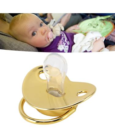 Hyuduo Little Prince Golden Bling Baby Pacifier - Rhinestones BPA Free Luxury Newborn Pacifier for 6-18 Months - Buy Online on GoSupps.com