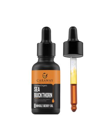 CARAWAY Sea Buckthorn Oil Whole Berry 1 Fl Oz | Super Critical Extract of Himalayan Sea Buckthorn Berries rich in Omega-7 Fatty Acids Sea Buckthorn Berry Oil 1 Fl Oz