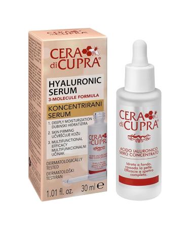 Hyaluronic Acid Concentrated Serum - Hydrating and Tightening Face Skin Care Formula (1.01 Fl Oz / 30 ml)