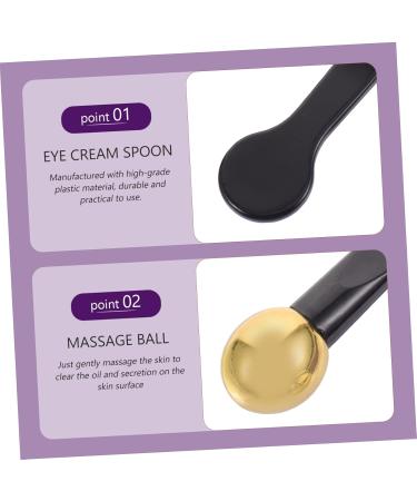 Mipcase Cuill res De Massage Oculaire En Alliage De Zinc 2 Pi ces T te Ronde Violet Et Noir Massage Professionnel Contour Des Yeux Outil Portable Pour Soins Quotidiens - Buy Online on GoSupps.com