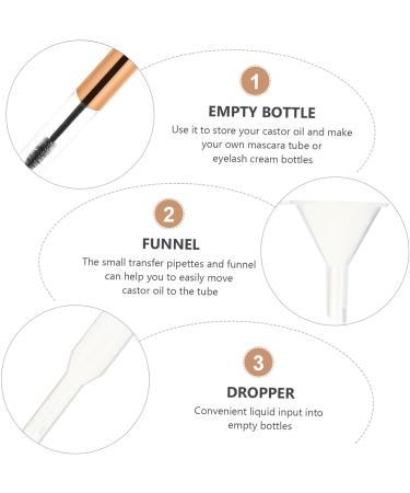 Outanaya 60 Pcs Mascara Empty Tube Eye Liner Tube Empty Mascara Tube Empty Tube for oil Funnel Plastic - Buy Online on GoSupps.com
