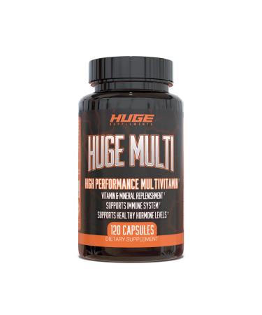 Huge Supplements Huge Multi Multivitamin for Men High-Performance All-in-One Formula for Athletes Vitamin & Mineral Replenishment Supports Immune System & Healthy Hormone Levels (120 Capsules)