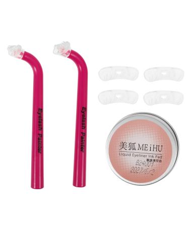 FRCOLOR 1 Set Eye Makeup Aid Eyelash Stencils Eyelash Stamp Eye Makeup Tool Lower Eyeliner Stamp Tool Lash Stamp for Lower Lashes Reusable Eyelash Stencil Bottom Lashes Stamps 12.00X3.50X2.50CM