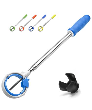 Golf Ball Retriever, Golf Ball Retriever Telescopic for Water with Spring Release-Ready Head, Ball Retriever Tool Golf with Locking Clip, Grabber Tool, Golf Accessories Golf Gift for Men blue 9ft