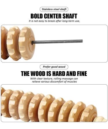 Buy Naveso Massage Scooter & Wooden Massage Roller - Anti-Cellulite Maderotherapy Set for Deep Tissue Relief - Buy Online on GoSupps.com