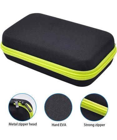 Hylotele Hard Shell Protective Cover for Electric Razor - Portable Eva Storage Bag with Flower Pattern for QP2530/2520 - Travel Protection in Black & Iris - Buy Online on GoSupps.com