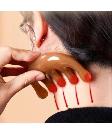 Massage Comb - Wide Tooth Head Massager & Acupuncture Tool for Fatigue Relief | Gua Sha Massaging Comb - Buy Online on GoSupps.com