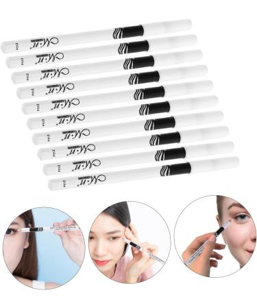VINTORKY 20 Pcs Lying Silkworm Eyeliner Glitter Eyeliner Waterproof Eye Liner Pencil Gel Wooden Pole White - Buy Online on GoSupps.com