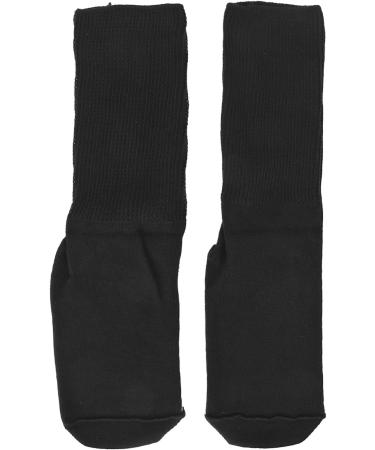 1 Pair Extra Wide Diabetic Socks | Anti-Skid Bottom, Soft Cotton | Ideal for Swollen Feet - Black - Buy Online on GoSupps.com