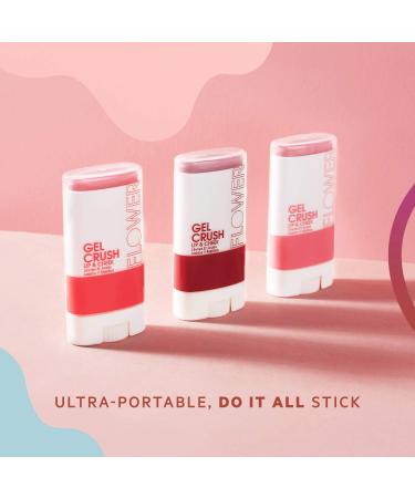 Flower Beauty Lip & Cheek Gel Crush - Raspberry | Portable Multistick for Hydrating Color Pop - Buy Online on GoSupps.com