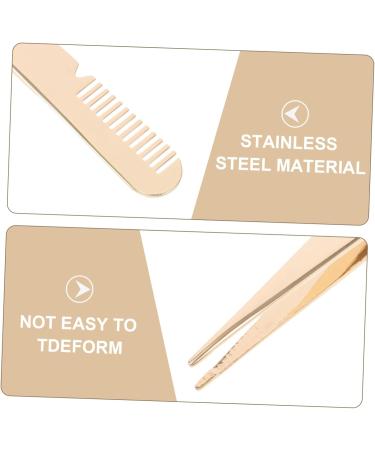 FRCOLOR Eyelash Clamp Tweezers Eye Eyelash Curler Eyelash Applicator Tool Beauty Tools Lash Clamp Tweezers Eyebrow Tweezers for Women Eyelash Clamp Eyelashes Stainless Steel Pointed Mouth - Buy Online on GoSupps.com
