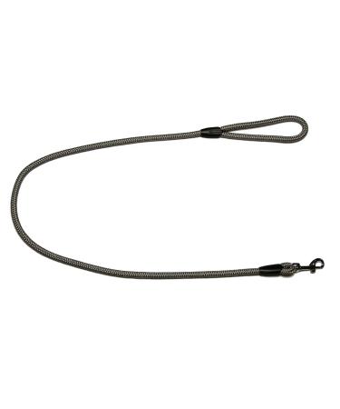 Leash - rope leash with hand loop Basic 10mm 27 colours 7 lengths (1.20 m dark grey) 1.20 m dark grey