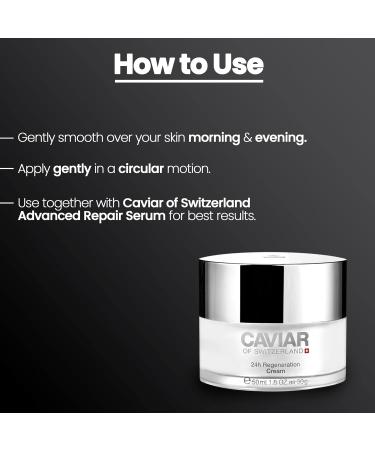 Caviar Face Moisturizer Regenerate Cream | Anti-Aging Hyaluronic Acid & Resveratrol Facial Treatment | 1.6 Oz Hydrating Cream for All Skin Types - Buy Online on GoSupps.com