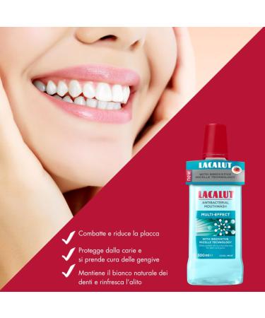 Lacalut Micellar Mouthwash 500 ml - Multi-Effect Oral Hygiene for Healthy Gums Fresh Breath & Plaque Control - Buy Online on GoSupps.com