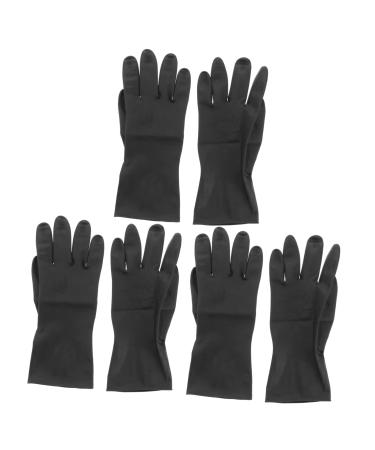 Beaupretty 9 Pairs Rubber hair dye mens glove black disposable hair color hair shampoo tool belt particles Remover rubber glove man