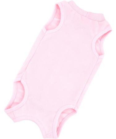 Ranphy Cat Recovery Suit for Abdominal Wounds or Skin Diseases Soft Cotton Surgical Recovery Shirt Breathable E-Collar Alternative After Surgery Home Indoor Anti Licking Clothes Pink M M(Chest:34cm Back:25cm Neck:24cm) pink - Buy Online on GoSupps.com