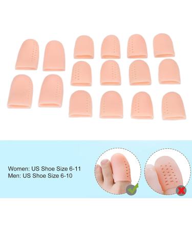 16Pcs Breathable Gel Toe Cover Caps - Toe Sleeves Protectors for Men, Women, Kids - Buy Online on GoSupps.com