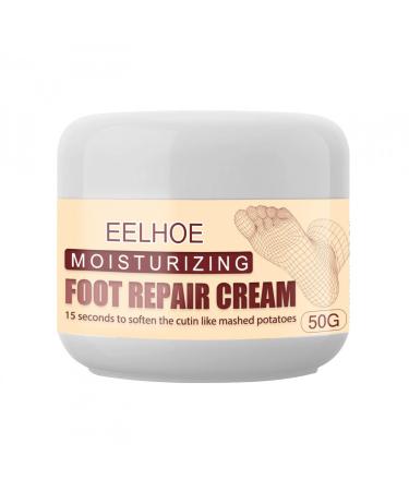 Foot cream Moisturizing and repairing foot and foot care cream Go to foot care foot cream against cornea with avocado oil for petting-like feet 1.00 g (1 Pack) white