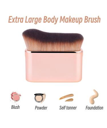 Self Tan Brush Kabuki - Best Body Makeup Brush for Self Tanner & Tanning Mousse | Liquid Foundation & Bronzer Applicator - Buy Online on GoSupps.com