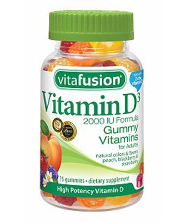 Vitafusion Vitamin D 2000 IU Adult Gummies 275 Count Unflavored 275 Count (Pack of 1)