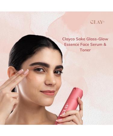 CLA YCO Sake Glass-Glow Essence Face Serum 80 ML | Antioxidant Rich Cica & Licorice | Radiant Skin | Japanese Skincare Routine - Buy Online on GoSupps.com